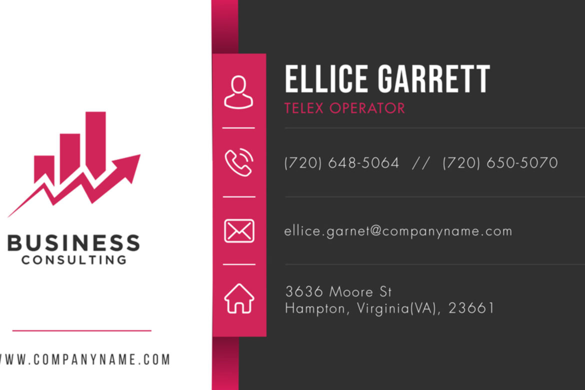 Copy of Grey and Pink Business Card